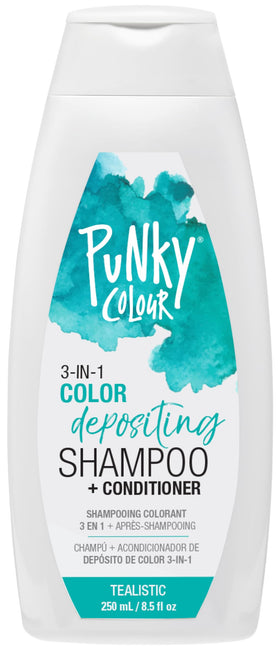 Punky Tealistic front bottle showing label and teal color - easy at-home color refresh