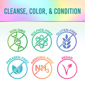 Punky Tealistic applied in shower on wet hair for quick on-rinse color deposit