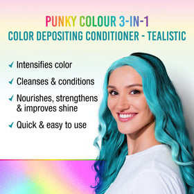 Punky Tealistic pump close-up highlighting dispenser and convenient single-step use