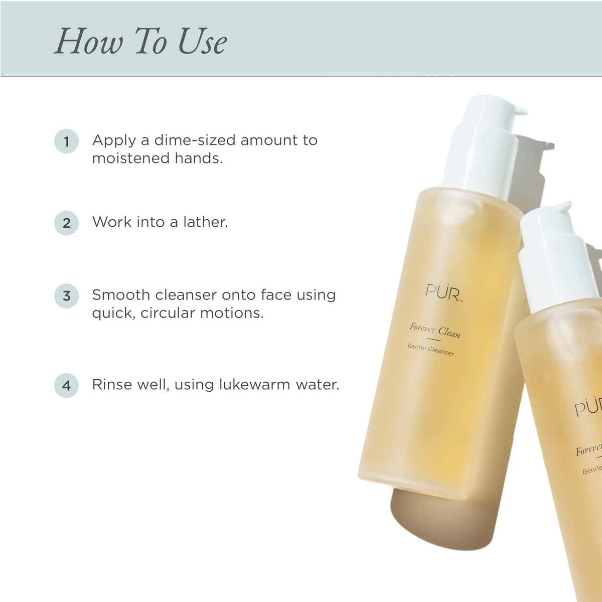 PÜR MINERALS aloe and green tea ingredients arranged to show soothing benefits