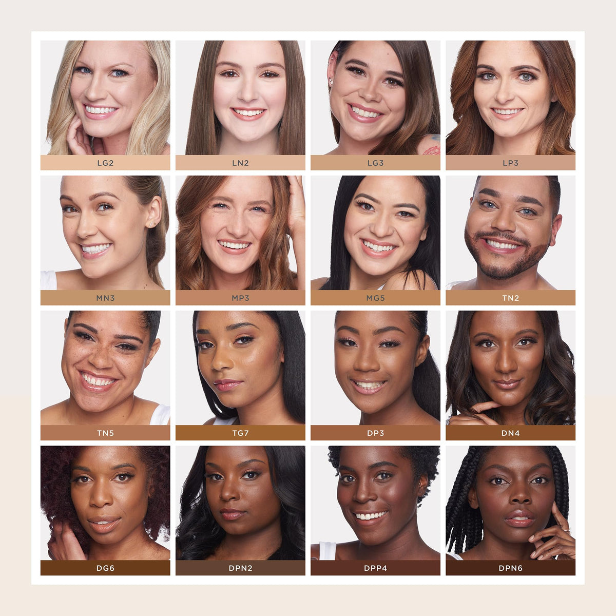 PÜR MINERALS blended swatches on skin comparing coverage and glow