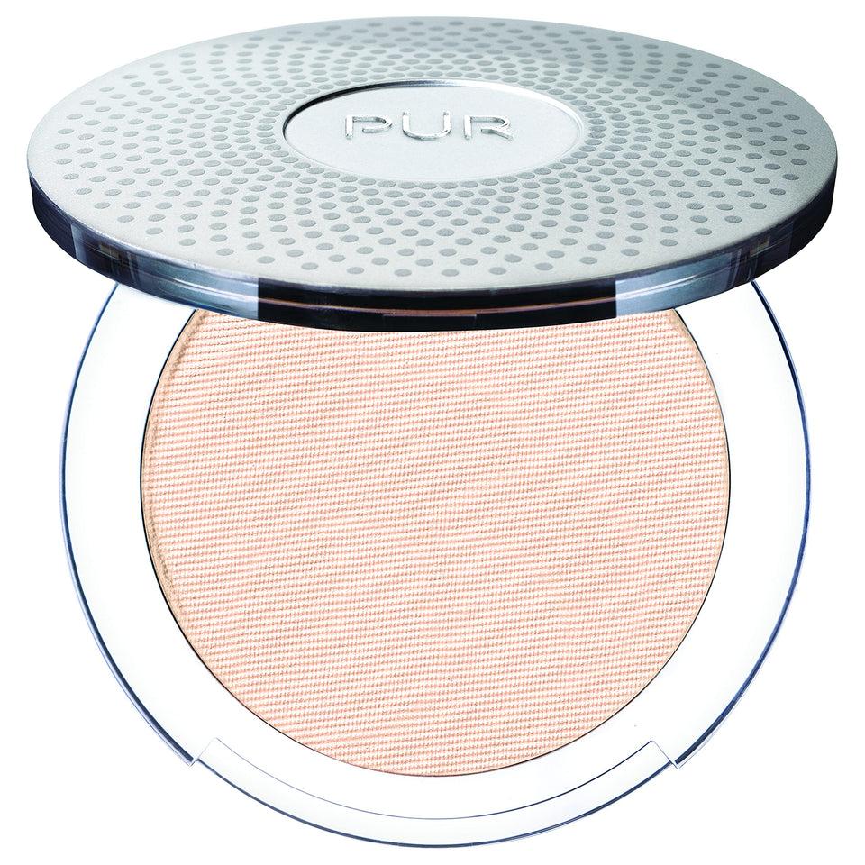 PÜR MINERALS compact front view showing sleek packaging and travel-friendly design
