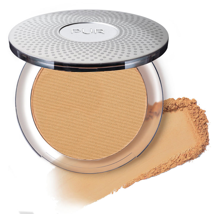 PÜR MINERALS compact front packaging shows sleek portable design and clean branding