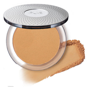 PÜR MINERALS compact front packaging showing shade and sleek case for easy travel