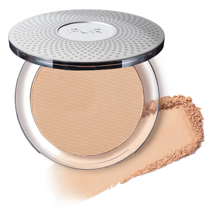 PÜR MINERALS front compact view showing sleek design and shade information for portability