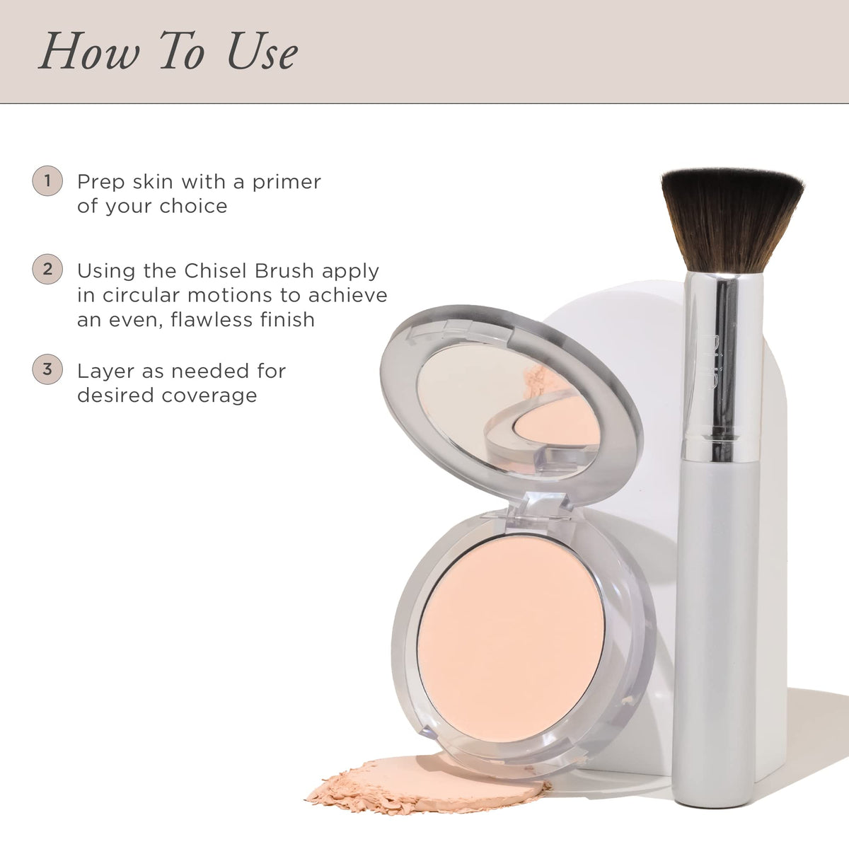 PÜR MINERALS flatlay with other clean-beauty items showcasing cruelty-free lifestyle fit