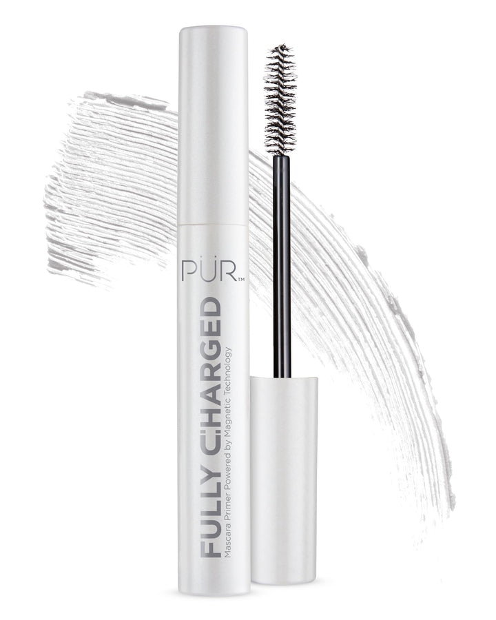 PÜR MINERALS front tube view showing travel-size primer and easy storage benefit
