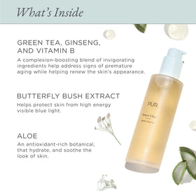 PÜR MINERALS butterfly bush extract detail emphasizing antioxidant support