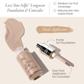 PÜR MINERALS doe-foot applicator close-up for precise concealment of blemishes