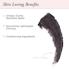 PÜR MINERALS mascara wand close-up revealing bristles for precise application benefit