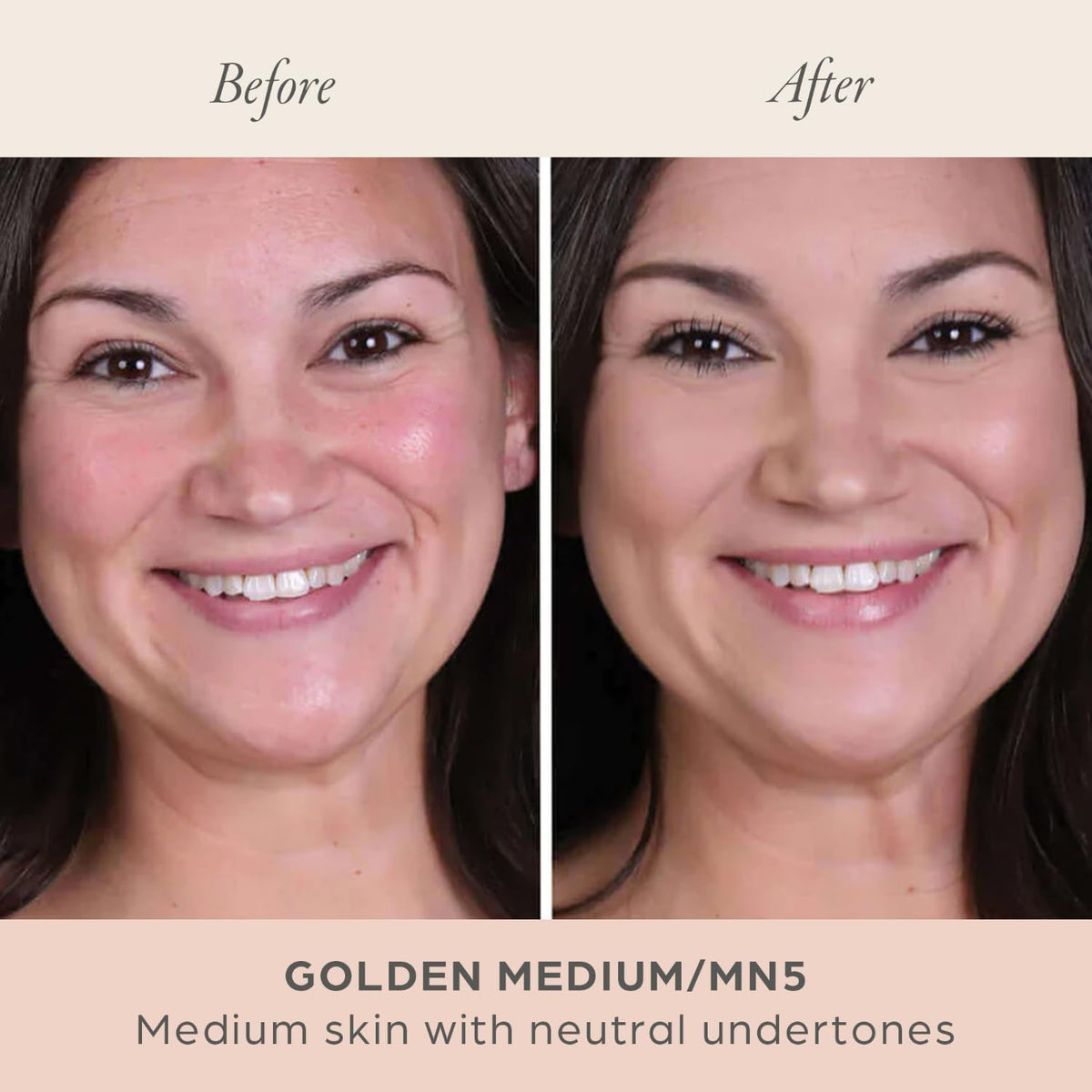 PÜR MINERALS palette in hand to show true size and travel-friendly convenience