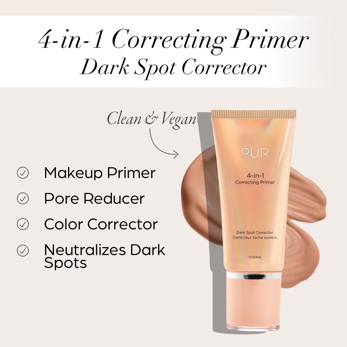 PÜR MINERALS primer texture close-up illustrating silky, hydrating finish