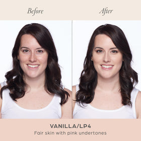 PÜR MINERALS pump dispenser detail for fast full-face application benefit