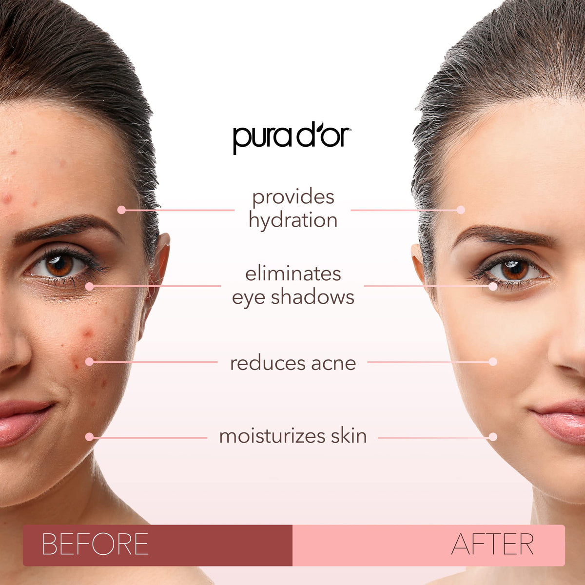 PURA D'OR oil texture close-up highlighting silky finish and fast absorption