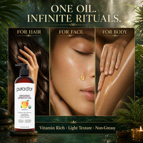 PURA D'OR scalp massage using oil to soothe dryness and boost circulation