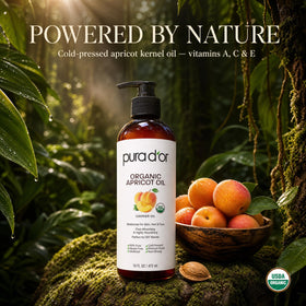 PURA D'OR oil texture on hand demonstrating lightweight, non-greasy finish