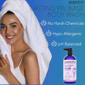 PURA D'OR creamy lather texture on hand showing gentle hydration