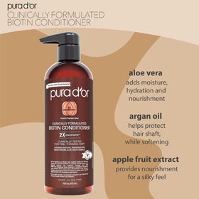 PURA D'OR creamy conditioner texture close-up for deep moisture