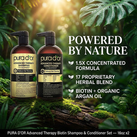 PURA D'OR conditioner cream close-up showing smooth texture benefit