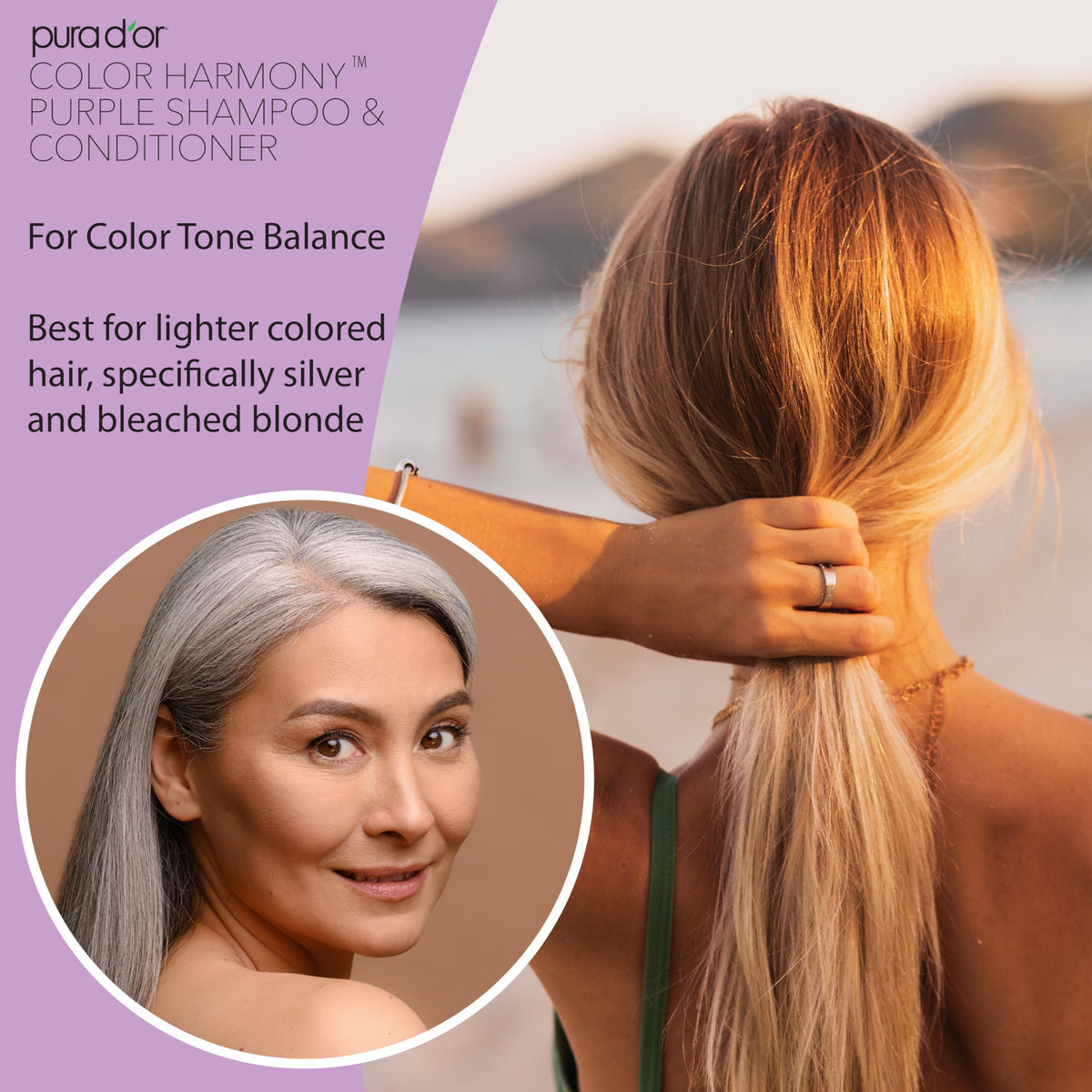 PURA D'OR conditioner cream consistency showing rich hydration to smooth and soften hair