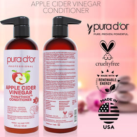 PURA D'OR conditioner on shower shelf suggesting daily routine ease
