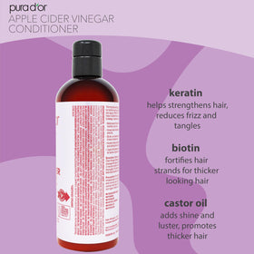 PURA D'OR conditioner texture pour showing smooth slip and detangling
