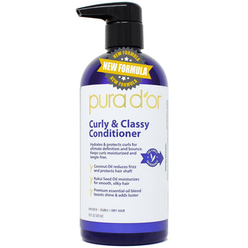 PURA D'OR front packaging showing bottle and 16oz size for long-lasting hydration