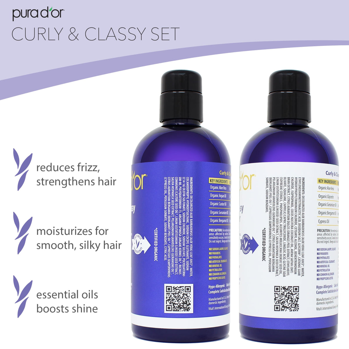 PURA D'OR creamy conditioner texture close-up showing smooth slip for detangling