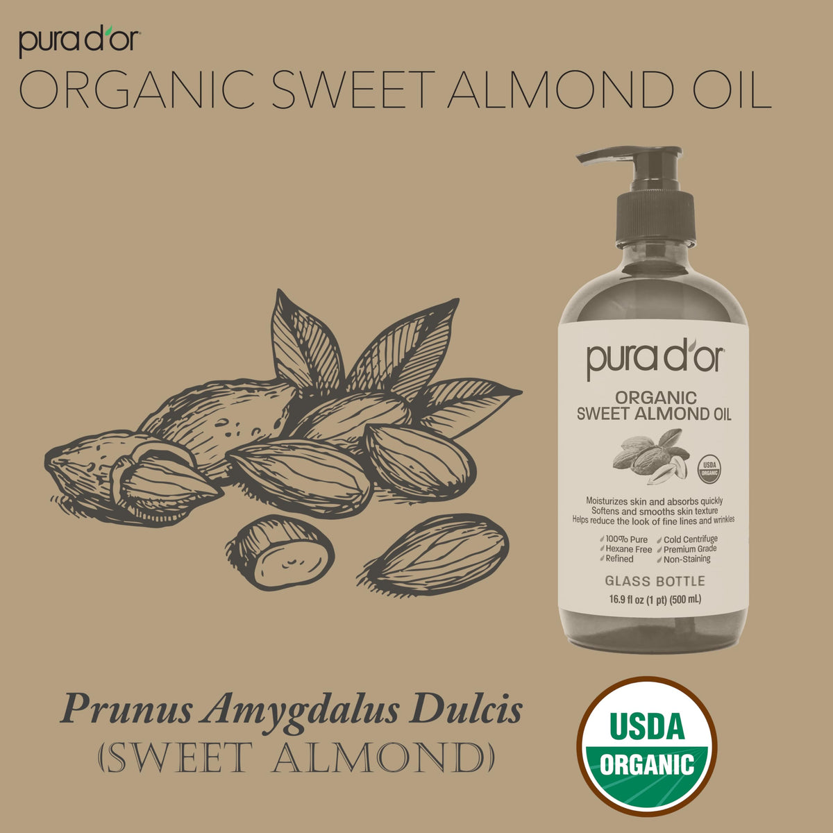 PURA D'OR used in a DIY scrub demonstrating exfoliation and hydration
