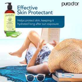PURA D'OR gel on hand demonstrating easy application and hydration