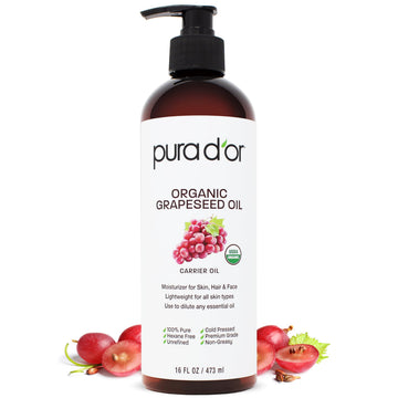 PURA D'OR front label showing organic certification and product benefits