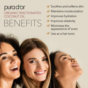 PURA D'OR applying oil to hair ends for smoother, shinier-looking strands
