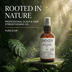 PURA D'OR close-up of blended oils highlighting nourishing ingredients