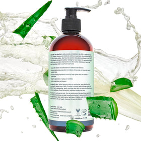 PURA D'OR bottle on bathroom shelf suggesting everyday hydrating routine