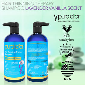 PURA D'OR bottle on a bathroom shelf showing everyday styling convenience