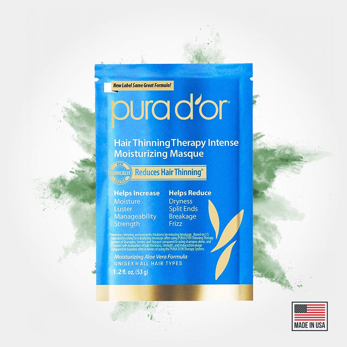 PURA D'OR eight-pack masque displayed in bathroom lifestyle setting for routine use