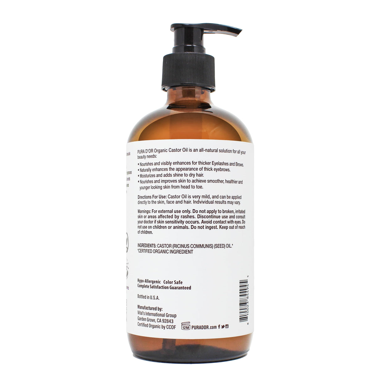 PURA D'OR massaging into cuticle to nourish nails and strengthen edges