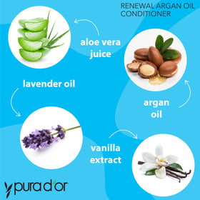 PURA D'OR conditioner texture pouring for smooth hydration benefit