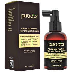 PURA D'OR front bottle view showing packaging and volume benefit
