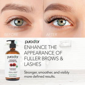PURA D'OR oil drop on skin showing absorbent hydration and softening benefit