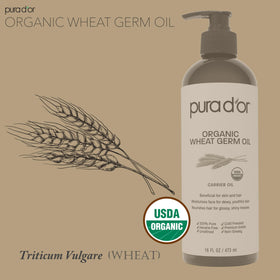 PURA D'OR hair treatment before and after showing smoother shinier hair benefit