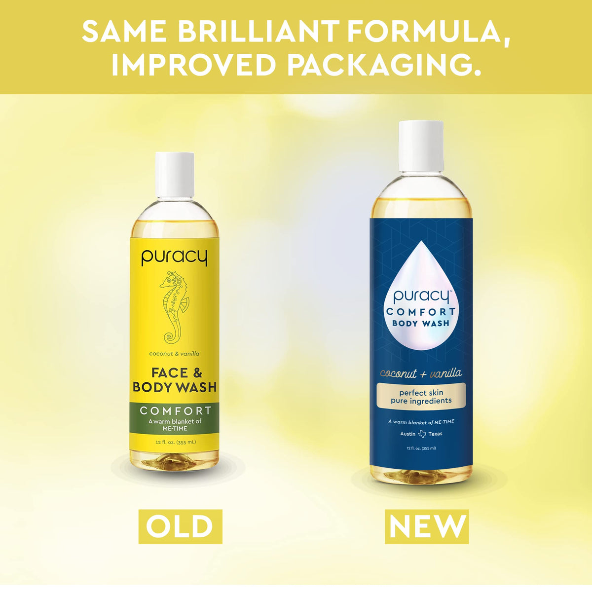 Puracy two bottles side by side indicating convenient two-pack value