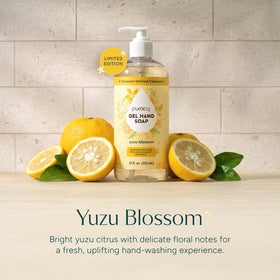Puracy bottle on kitchen sink showing fresh scent and family-friendly safety
