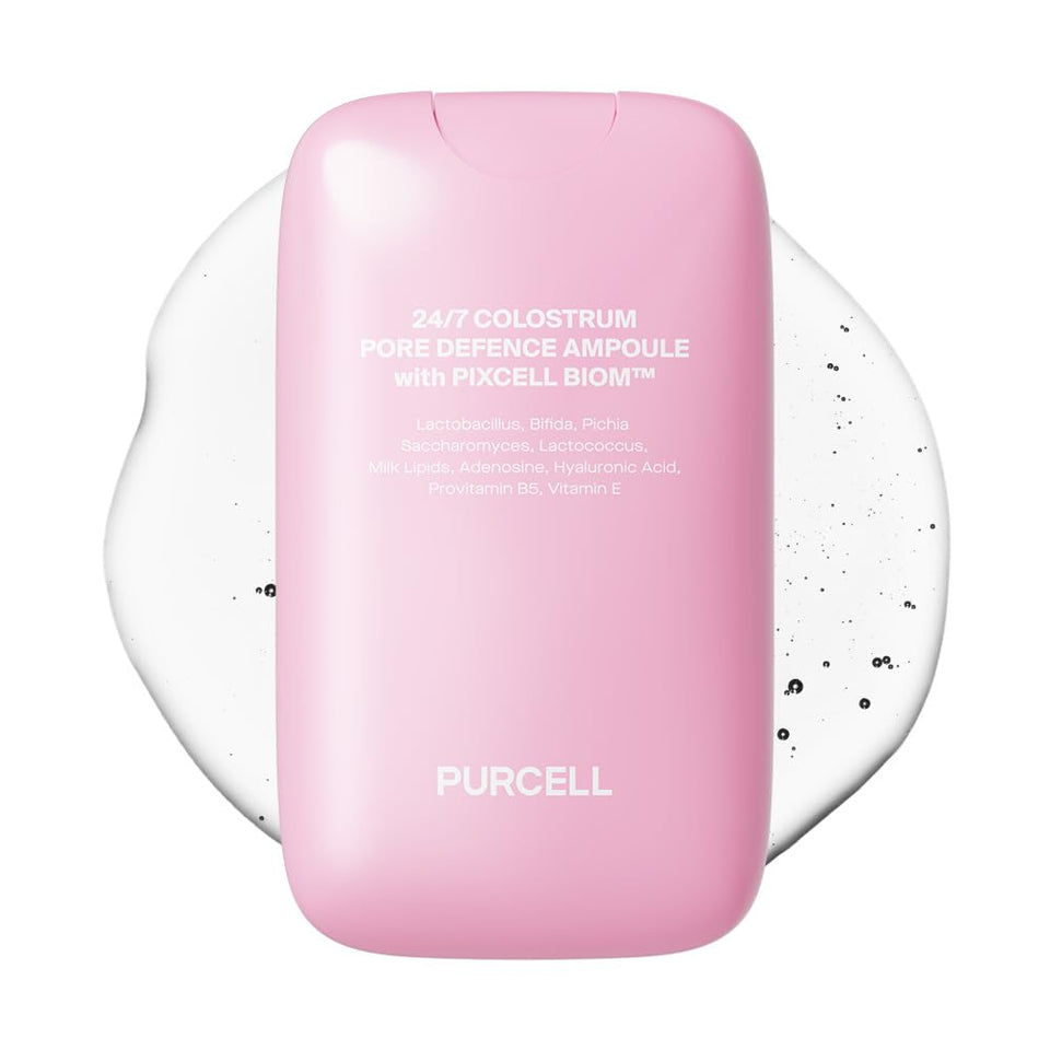 PURCELL front packaging showing 1.85 fl oz bottle and clean branding benefits hydration