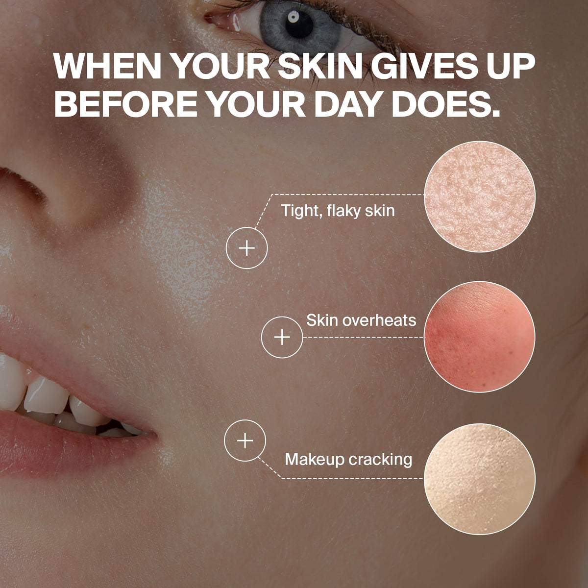 PURCELL mist on skin in use delivering instant dewy finish and pore-softening effect