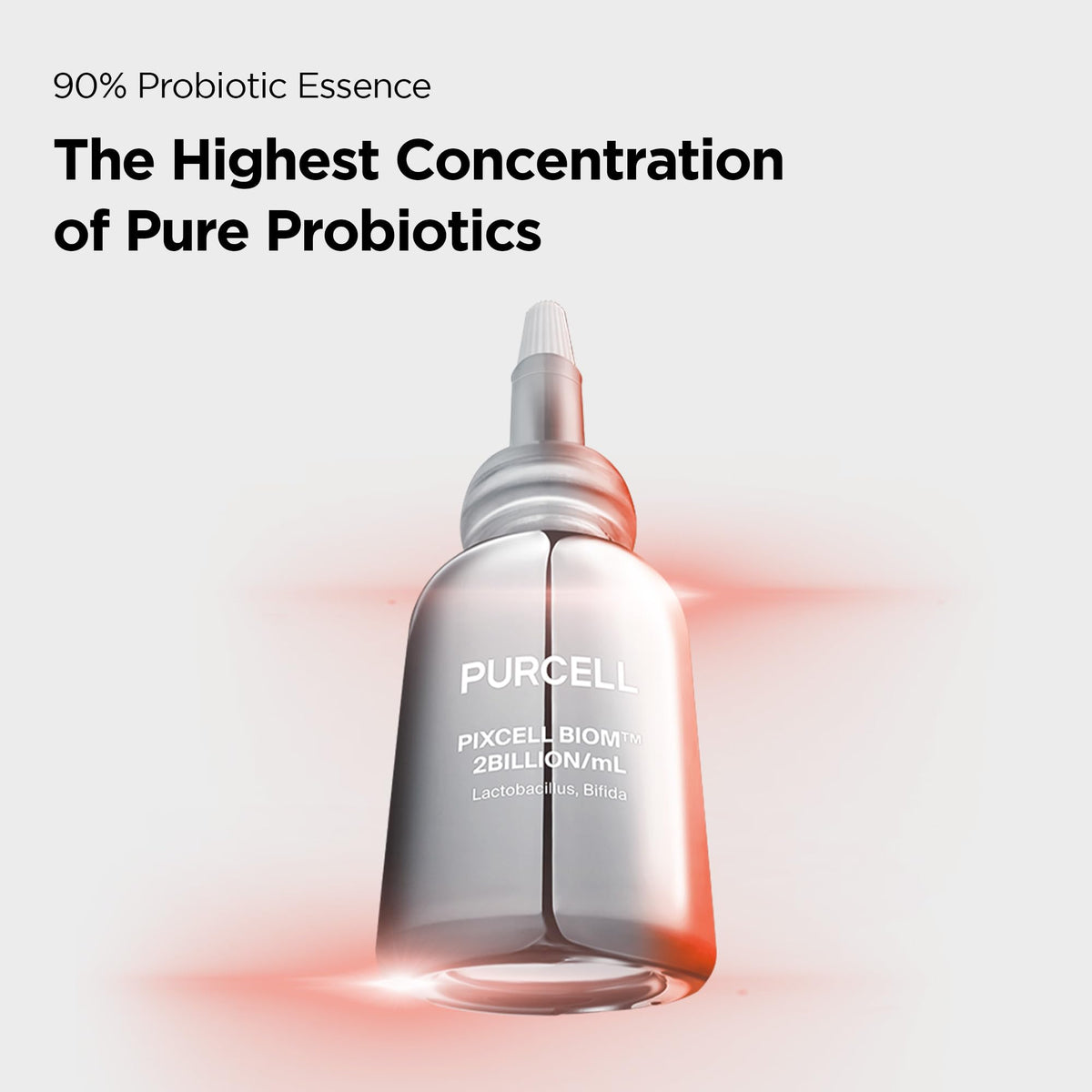 PURCELL Pixcell Biom dropper dispensing serum illustrating precise, mess-free application