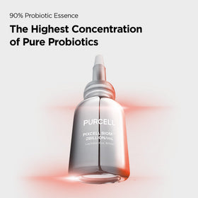 PURCELL Pixcell Biom dropper dispensing serum illustrating precise, mess-free application