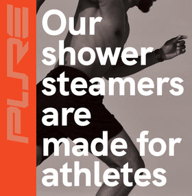 Pure Athlete texture detail showing crumbly tablet for gradual fragrance release