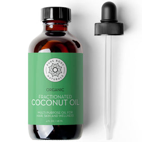 Pure Body Naturals amber bottle front showing clean organic label and size