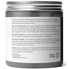 Pure Body Naturals tub next to a ruler for scale showing the 8.8 ounce size and value